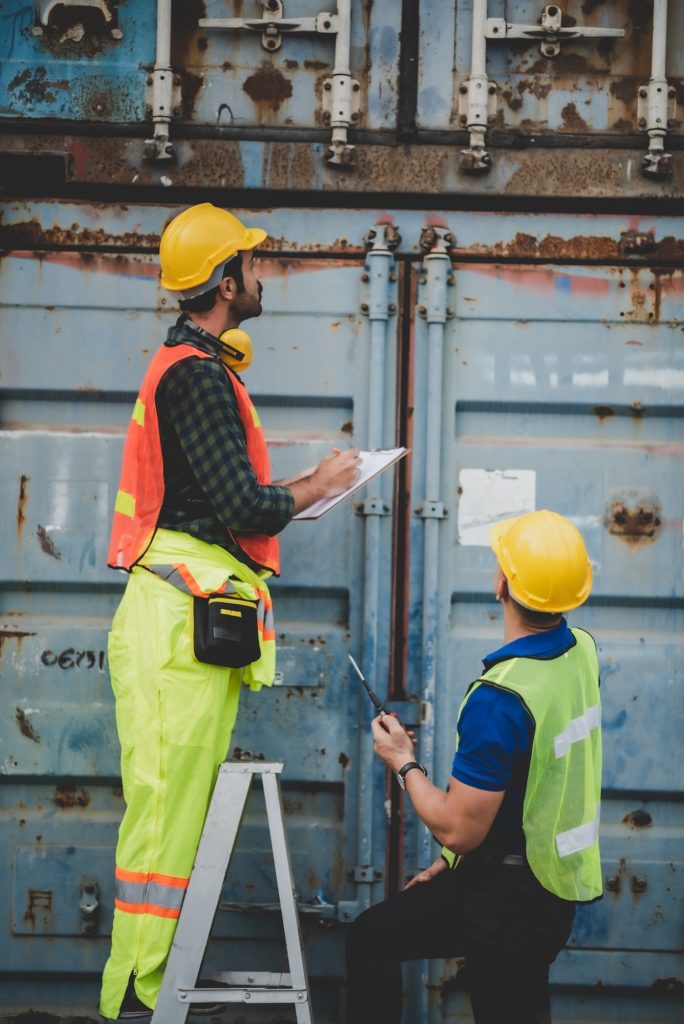 worker teamwork and partner of foreman, engineer, and businessman working